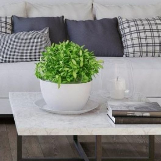 White couch from Floortech Corporation in Greenwood