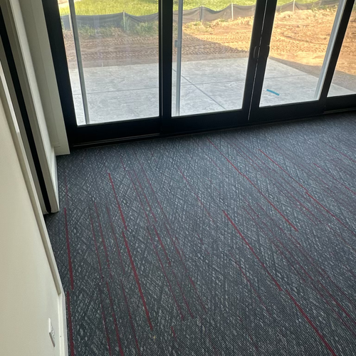 Floor Tech Corp carpet installation for bedroom in Greenwood home