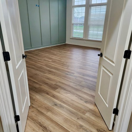 Hardwood floor installation in Greenwood, IN home by Floor Tech Corp