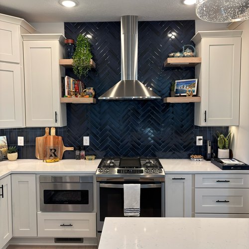 Floor Tech Corp Greenwood location kitchen remodel with tile backsplash